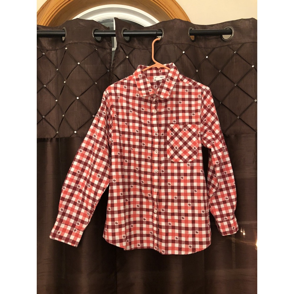 Flannel Shirt Women's Red Checked CW Classics Large